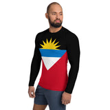 Antigua & Barbuda Flag Men's Rash Guard - Conscious Apparel Store