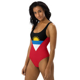Antigua & Barbuda Flag One-Piece Swimsuit - Conscious Apparel Store