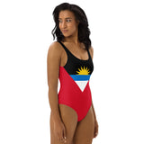 Antigua & Barbuda Flag One-Piece Swimsuit - Conscious Apparel Store