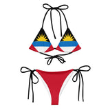 Antigua & Barbuda Flag string bikini - Conscious Apparel Store