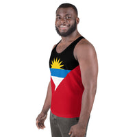 Antigua & Barbuda Flag Unisex Tank Top - Conscious Apparel Store