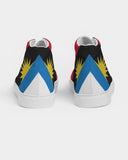 Antigua & Barbuda Flag Women's Hightop Canvas Sneakers - Conscious Apparel Store