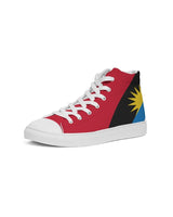 Antigua & Barbuda Flag Women's Hightop Canvas Sneakers - Conscious Apparel Store