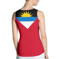 Antigua & Barbuda Flag Women's Tank Top - Conscious Apparel Store