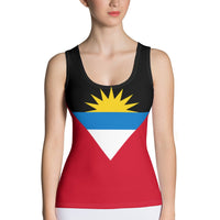 Antigua & Barbuda Flag Women's Tank Top - Conscious Apparel Store