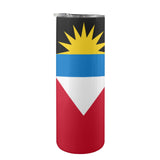 Antigua Flag 20oz Tall Skinny Tumbler with Lid and Straw - Conscious Apparel Store