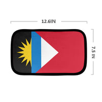 Antigua Flag Car Armrest Cover - Conscious Apparel Store