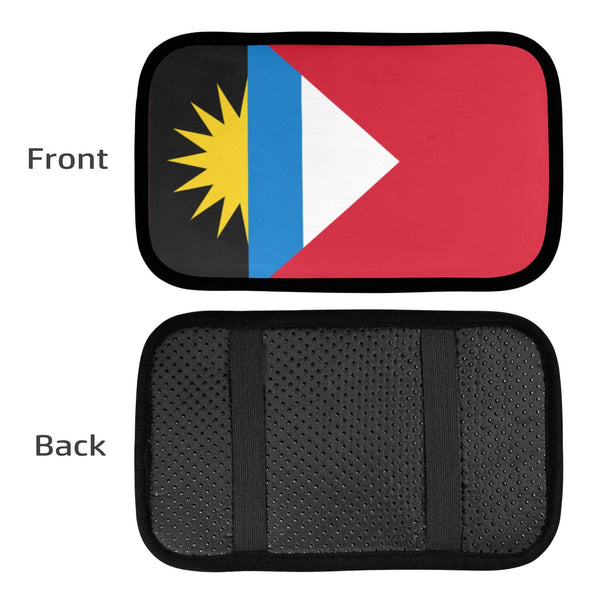 Antigua Flag Car Armrest Cover - Conscious Apparel Store