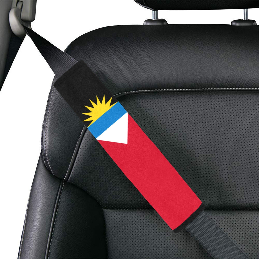 Antigua Flag Car Seat Belt Cover 7''x12.6'' (Pack of 2) - Conscious Apparel Store