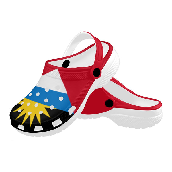 Antigua Flag Clogs - Conscious Apparel Store