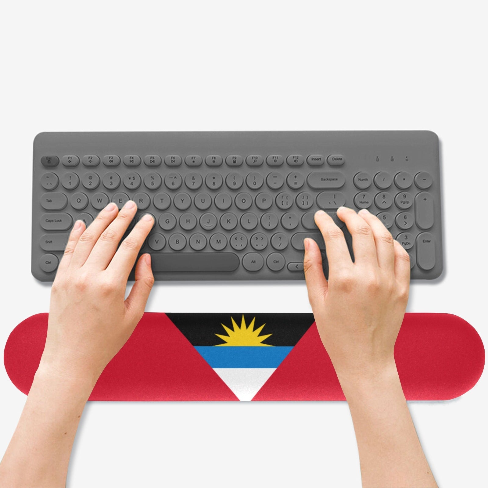 Antigua Flag Keyboard Wrist Rest Pad - Conscious Apparel Store