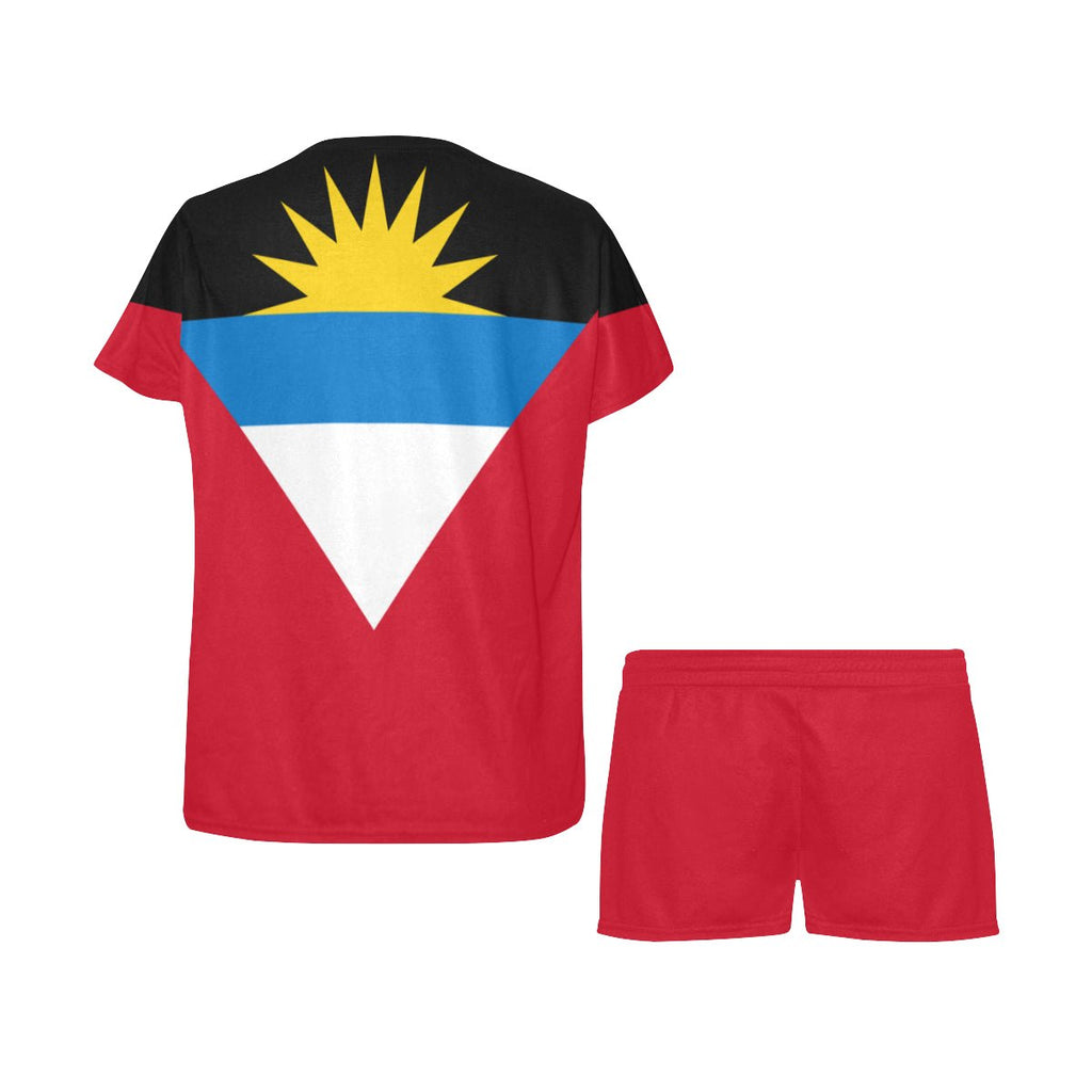 Antigua Flag Women's Short Pajama Set - Conscious Apparel Store