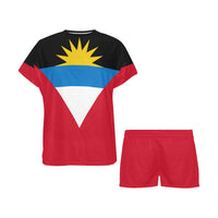 Antigua Flag Women's Short Pajama Set - Conscious Apparel Store