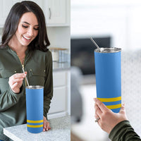 Aruba Flag 20oz Tall Skinny Tumbler with Lid and Straw - Conscious Apparel Store