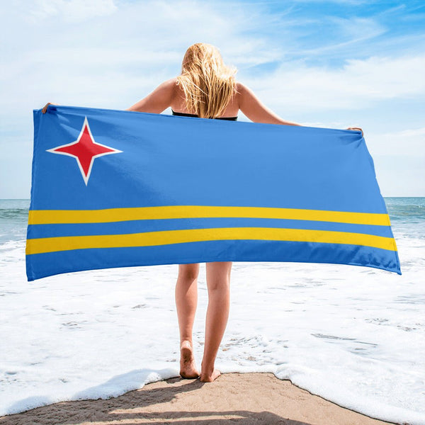 Aruba Flag Beach Towel - Conscious Apparel Store