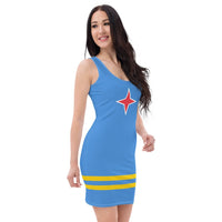 Aruba Flag Bodycon Dress - Conscious Apparel Store