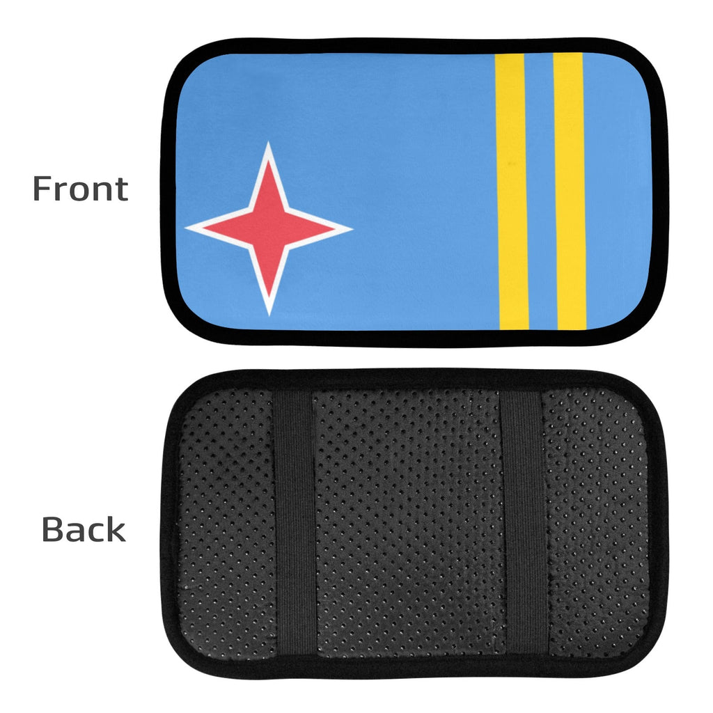 Aruba Flag Car Armrest Cover - Conscious Apparel Store