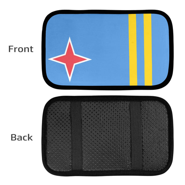 Aruba Flag Car Armrest Cover - Conscious Apparel Store