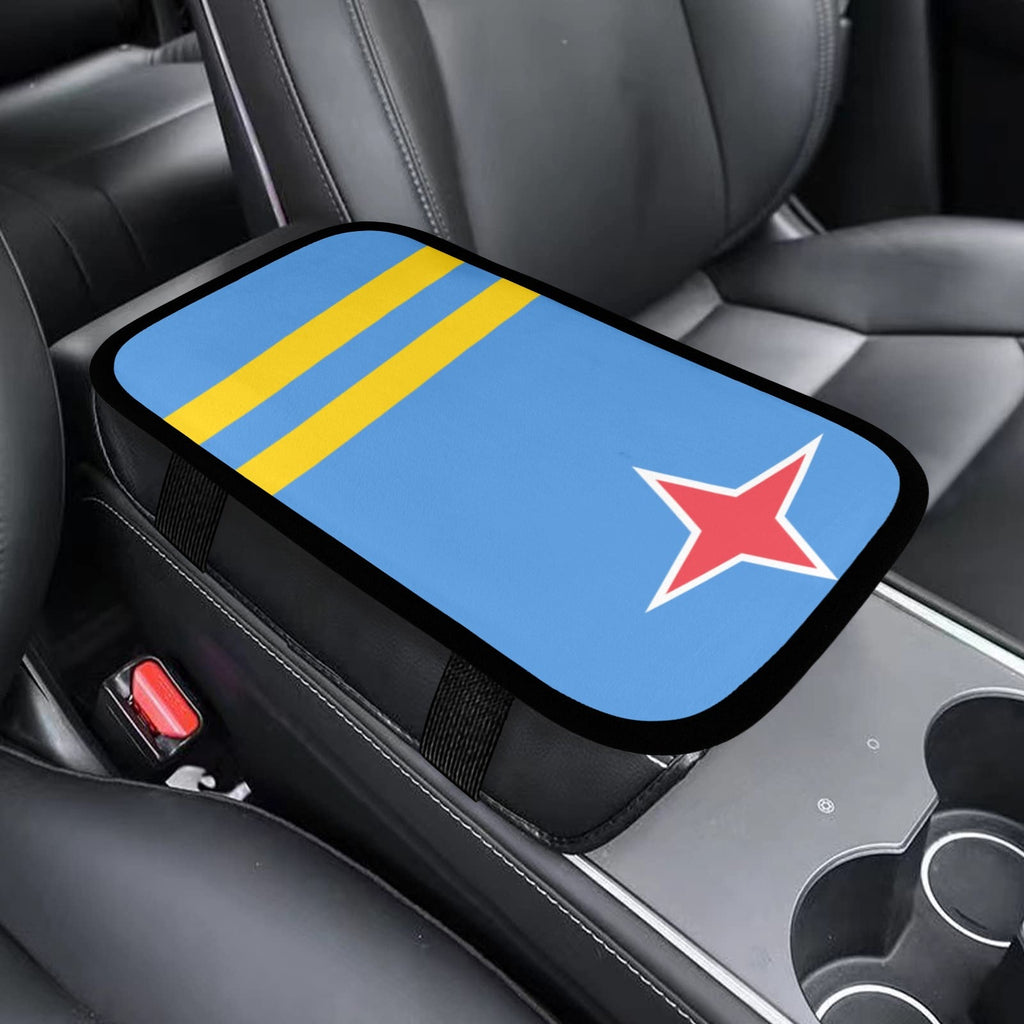Aruba Flag Car Armrest Cover - Conscious Apparel Store