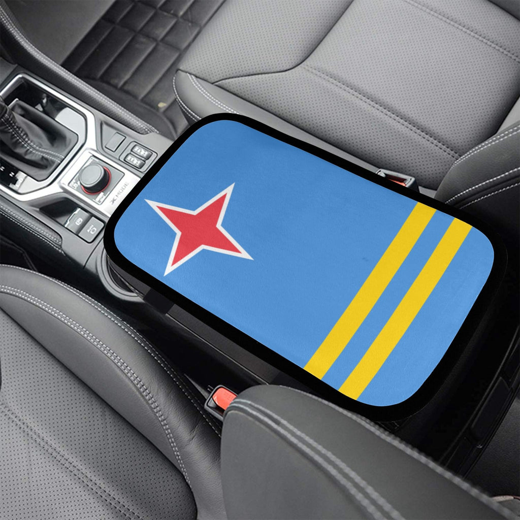 Aruba Flag Car Armrest Cover - Conscious Apparel Store