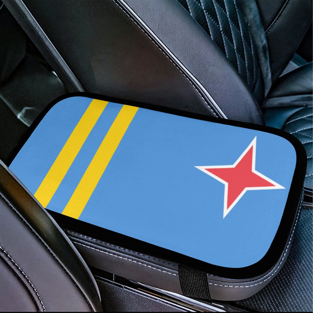 Aruba Flag Car Armrest Cover - Conscious Apparel Store
