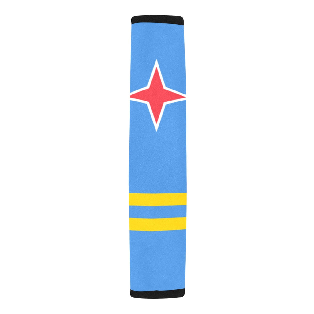 Aruba Flag Car Seat Belt Cover 7''x12.6'' (Pack of 2) - Conscious Apparel Store