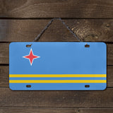Aruba Flag Custom License Plate - Conscious Apparel Store