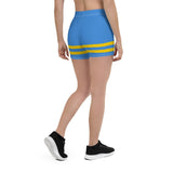 Aruba Flag Leggings Shorts - Conscious Apparel Store