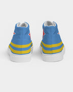 Aruba Flag Men's Hightop Canvas Shoe - Conscious Apparel Store
