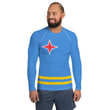 Aruba Flag Men's Rash Guard - Conscious Apparel Store