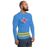 Aruba Flag Men's Rash Guard - Conscious Apparel Store