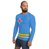 Aruba Flag Men's Rash Guard - Conscious Apparel Store