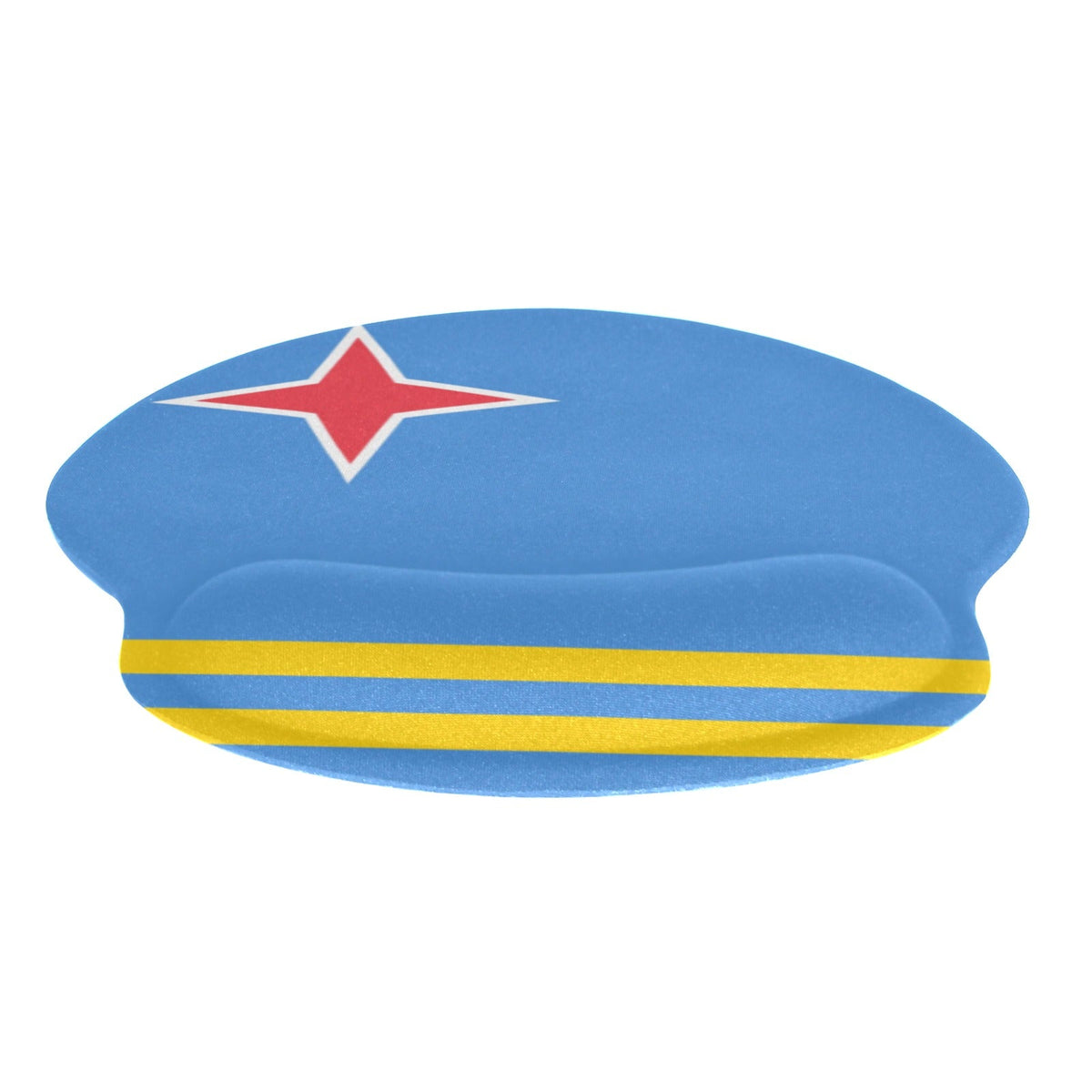 Aruba Flag Mouse Pad with Wrist Rest Support - Conscious Apparel Store