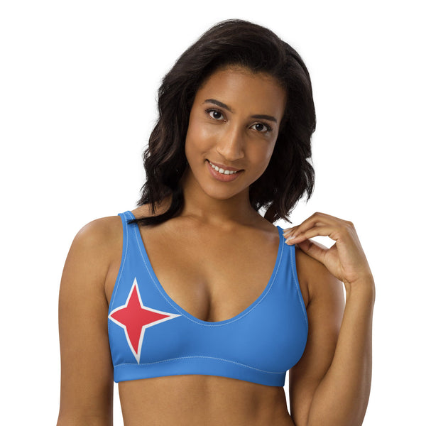 Aruba Flag padded bikini top - Conscious Apparel Store