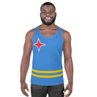 Aruba Flag Unisex Tank Top - Conscious Apparel Store