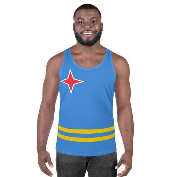 Aruba Flag Unisex Tank Top - Conscious Apparel Store