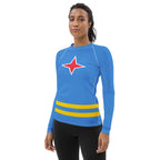 Aruba Flag Women's Rash Guard - Conscious Apparel Store