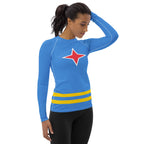 Aruba Flag Women's Rash Guard - Conscious Apparel Store