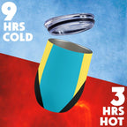 Bahamas Flag 12oz Wine Tumbler - Conscious Apparel Store