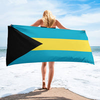 Bahamas Flag Beach Towel - Conscious Apparel Store