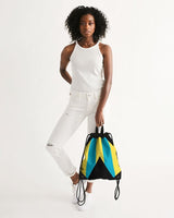 Bahamas Flag Canvas Drawstring Bag - Conscious Apparel Store