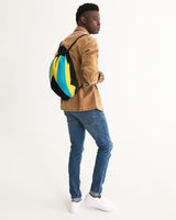 Bahamas Flag Canvas Drawstring Bag - Conscious Apparel Store