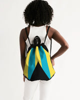 Bahamas Flag Canvas Drawstring Bag - Conscious Apparel Store