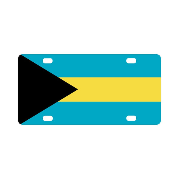 Bahamas Flag Classic License Plate - Conscious Apparel Store
