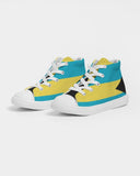 Bahamas Flag Kids Hightop Canvas Sneakers - Conscious Apparel Store