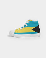 Bahamas Flag Kids Hightop Canvas Sneakers - Conscious Apparel Store