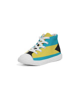 Bahamas Flag Kids Hightop Canvas Sneakers - Conscious Apparel Store