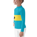 Bahamas Flag Kids Rash Guard - Conscious Apparel Store