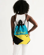 Bahamas Flag Map Canvas Drawstring Bag - Conscious Apparel Store