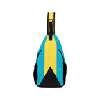 Bahamas Flag Men's Casual Chest Bag - Conscious Apparel Store